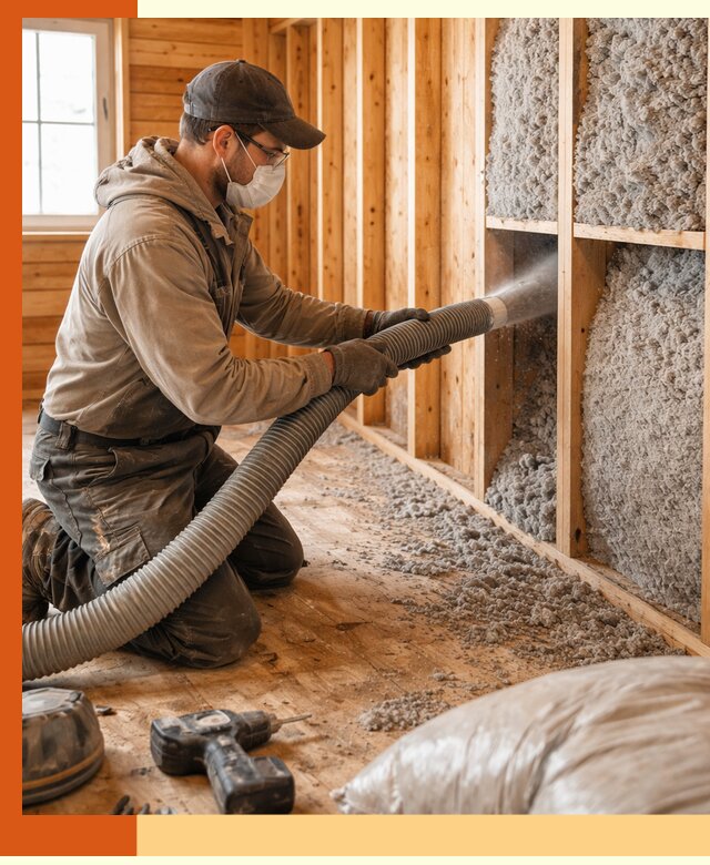 Утепление дачного дома эковатой в Норильске — быстро и надёжно