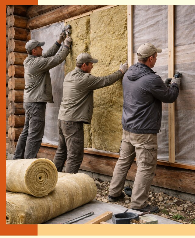 Утепление деревянного дома в Норильске эффективными технологиями