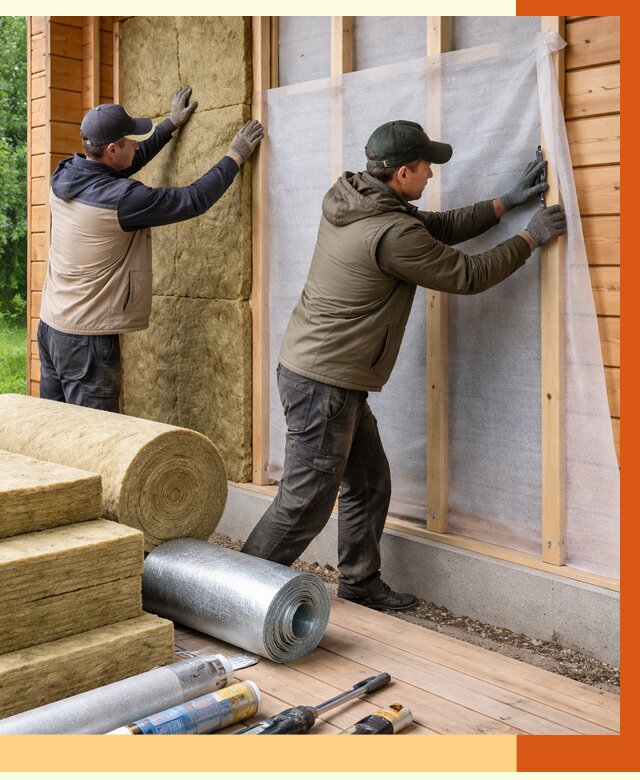 Утепление дома из двойного бруса в Норильске от 4985 руб./м² — ТепломастерНрл под ключ