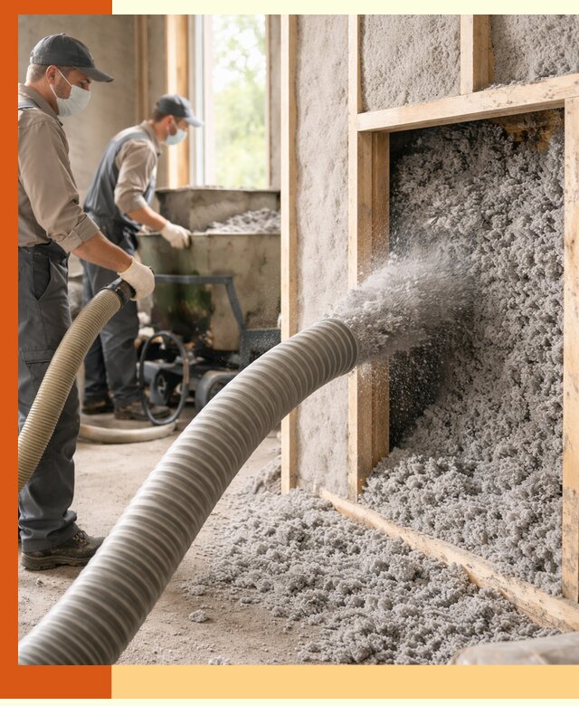 Утепление коттеджа эковатой в Норильске с гарантией качества