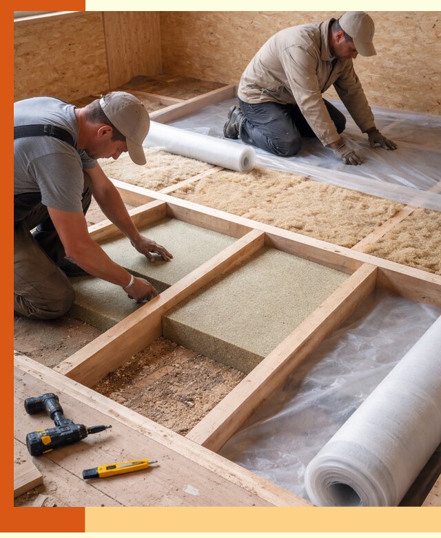 Профессиональное утепление деревянного пола в Норильске