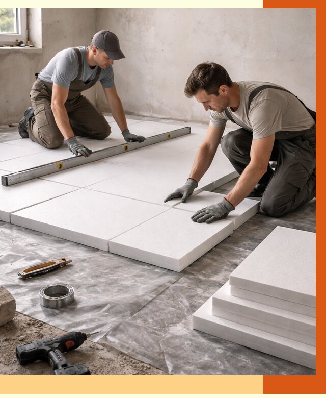 Утепление бетонного пола в Норильске от 2596 руб/м2 — монтаж и цена | ТепломастерНрл