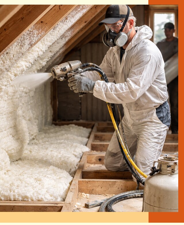 Утепление чердака ППУ в Норильске от 8952 руб./м2 — услуга под ключ | ТепломастерНрл