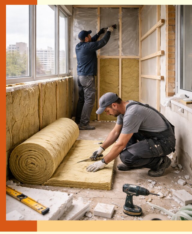 Утепление балкона под ключ в Норильске качественно и быстро