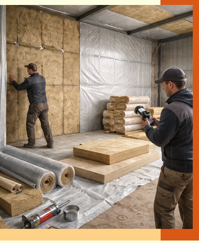 Утепление теплого склада в Норильске под ключ от 11943 руб/м² | ТепломастерНрл