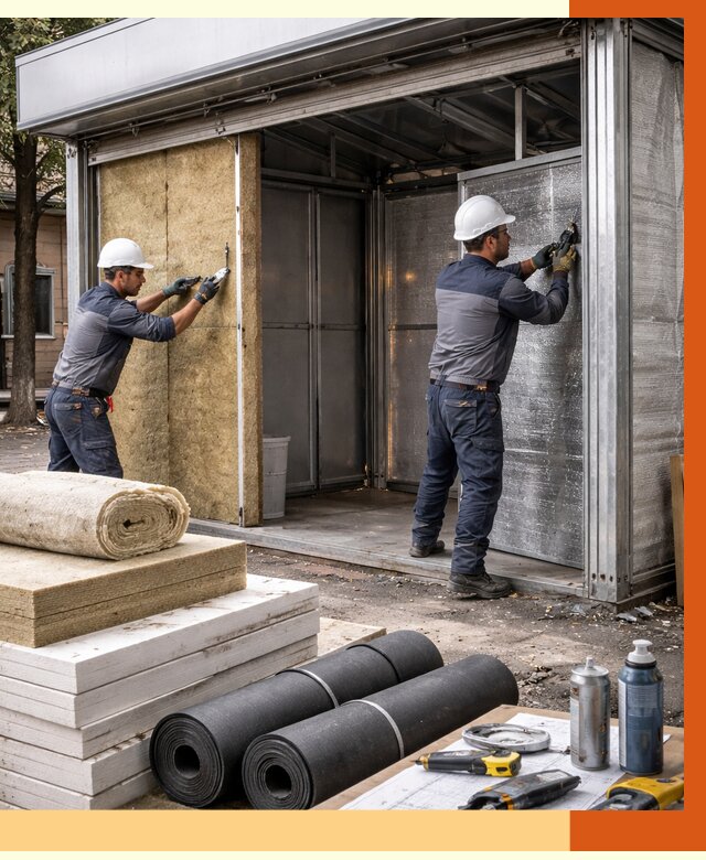 Утепление павильона шаурма в Норильске под ключ от 1246 руб. за м² | ТепломастерНрл