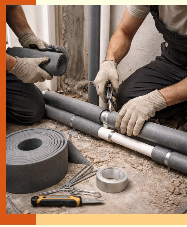 Утепление труб водоснабжения в Норильске — монтаж и защита сети