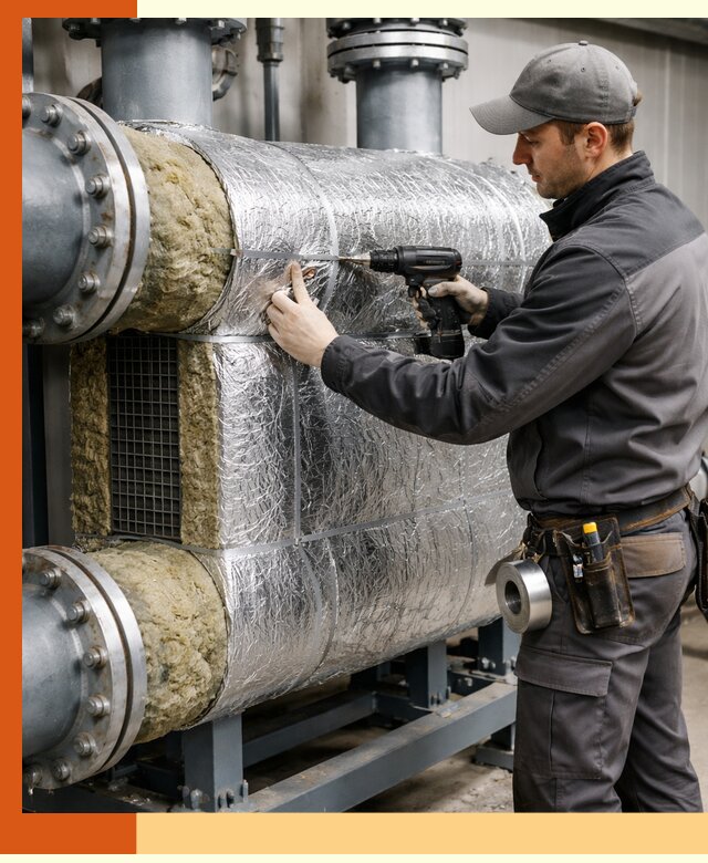 Утепление теплообменника в Норильске — профессиональная теплоизоляция оборудования