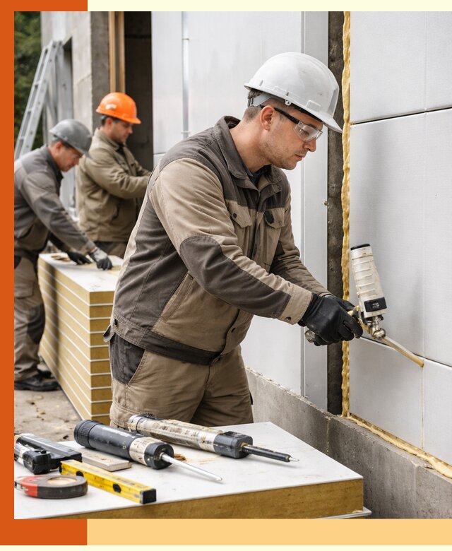 Утепление сэндвич-панелей пенополиуретаном в Норильске