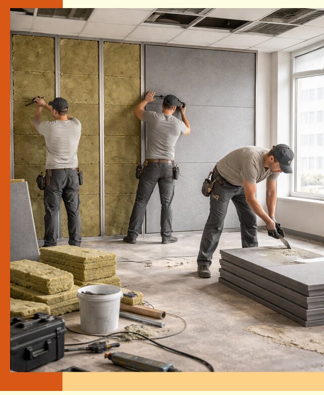 Профессиональная шумоизоляция офисов в Норильске для комфорта сотрудников