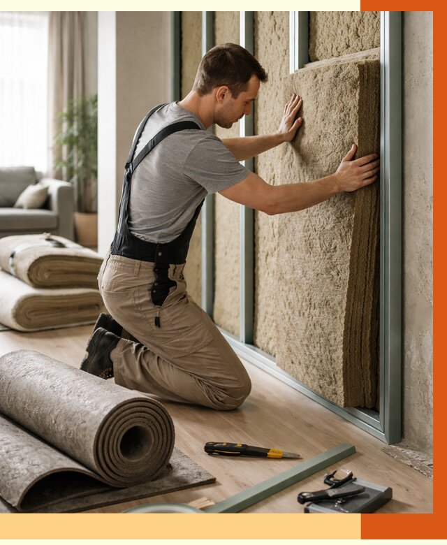 Шумоизоляция перегородок в Норильске от 1714 руб. за м2 — ТепломастерНрл