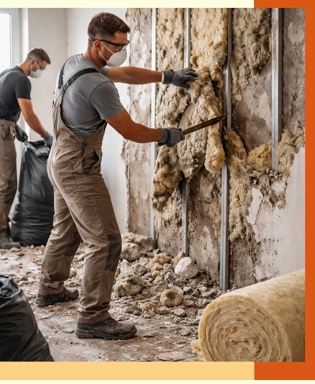 Демонтаж старого утеплителя в Норильске от 3635 руб. — работы под ключ | ТепломастерНрл