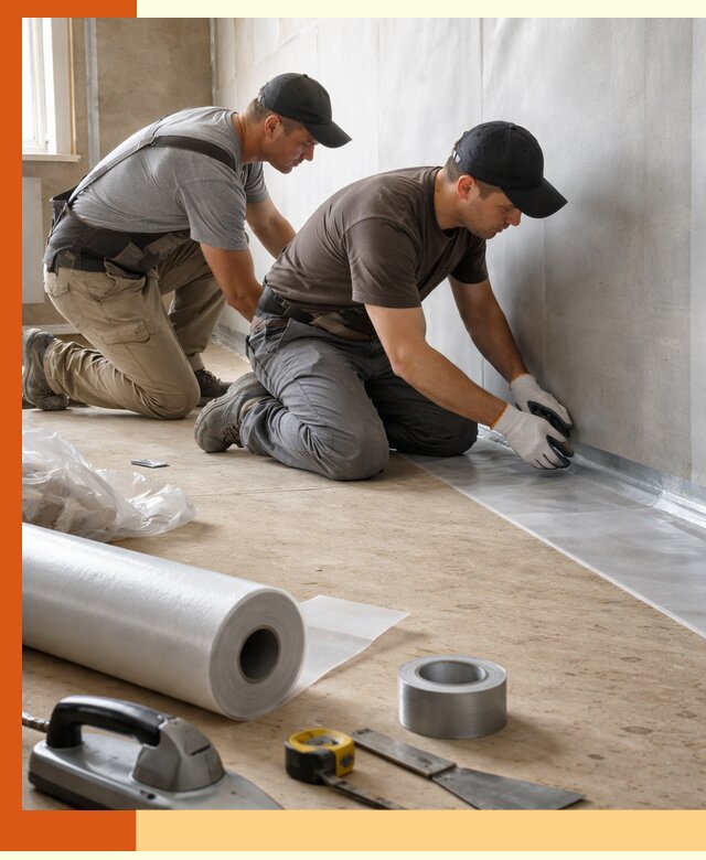 Монтаж пароизоляции для дома и помещений в Норильске